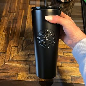 Starbucks 24 oz matte black coffee tumbler